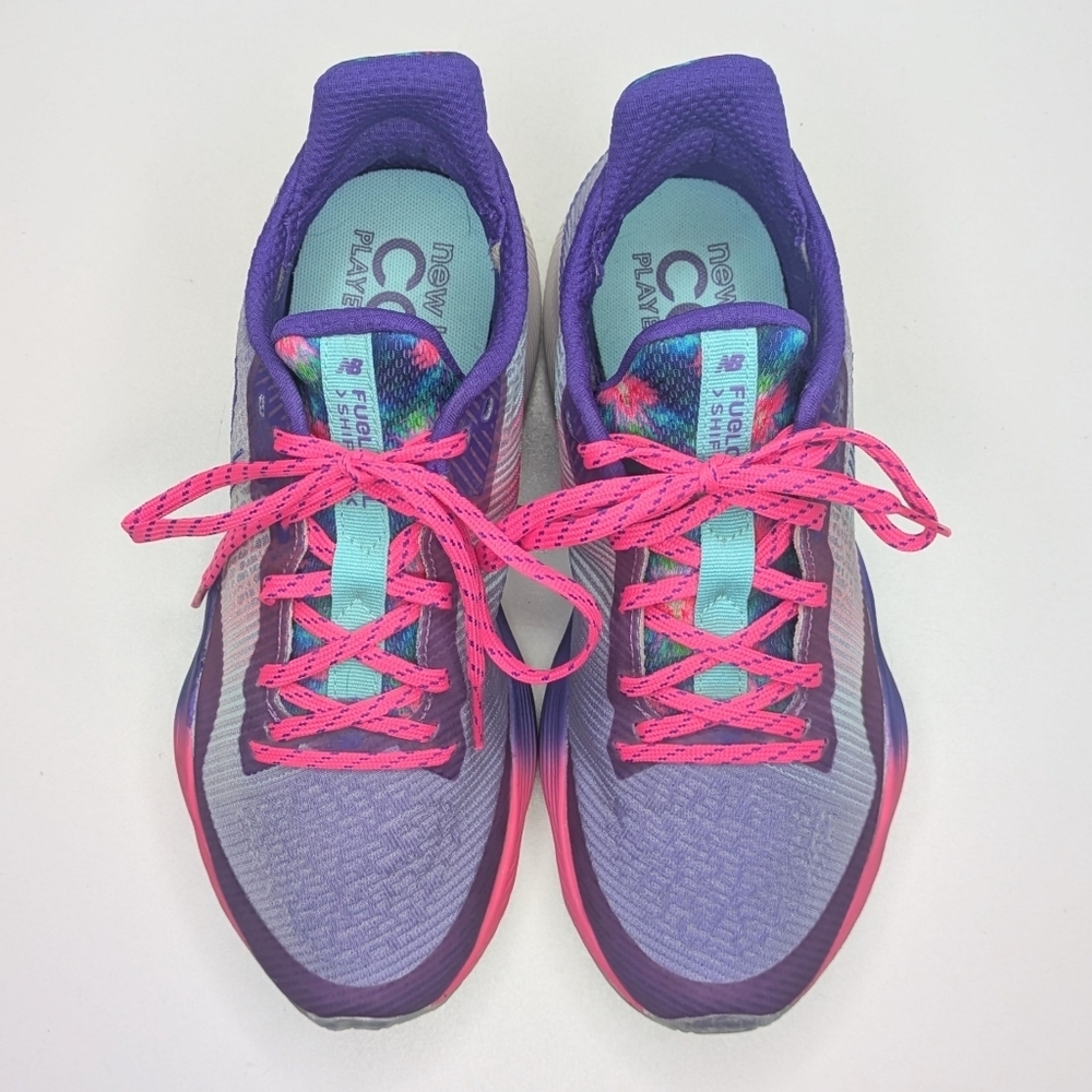 New Balance Fuel Cell Shift TR Coco Gauff Gradient Purple Pink Splash Size 8 - Picture 3 of 9
